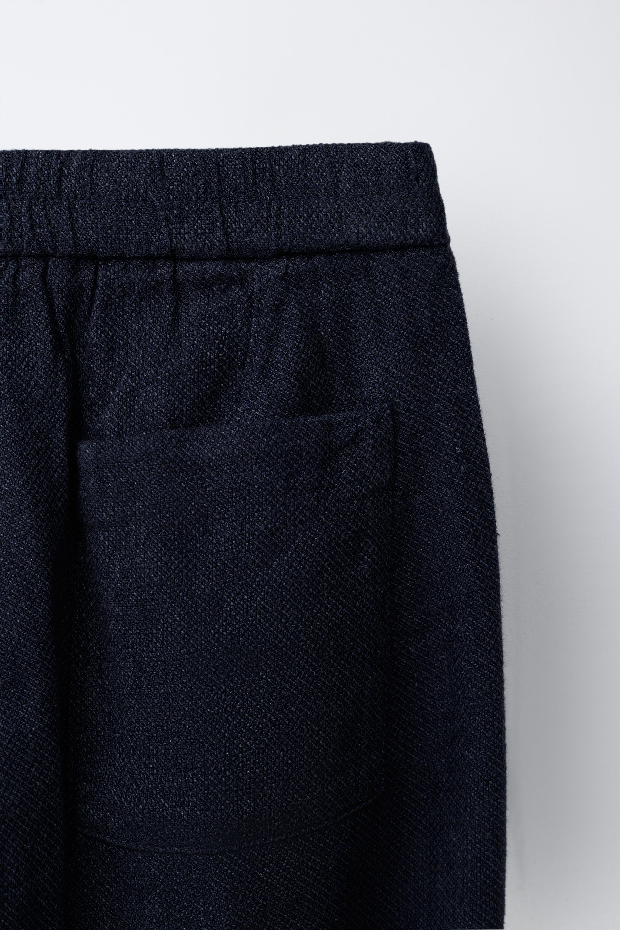 LINEN BLEND SUIT PANTS